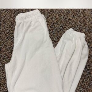 TNA White Sweatpants Comfortable Joggers
